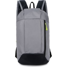 Ledong Shop A Gri ve Siyah Tarzı Erkek Kadın Su Geçirmez Kanvas Spor Kampçılık Koşu Tırmanma Sırt Çantası - Açık Seyahat Için Casual Öğrenci Okul Çantası (Yurt Dışından)