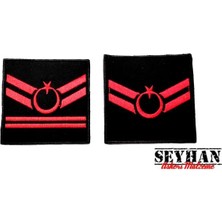 Seyhan Jandarma Uzman Çavuş Rütbe Harici Siyah Renk 1 Çift