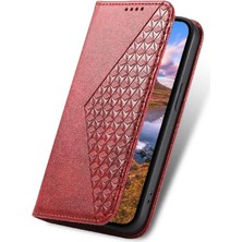 Bdt Shop Google Pixel 8 Pro Günlük Kullanım Için Flip Case El Kayışı Eşkenar Dörtgen Şekli Cüzdan (Yurt Dışından)