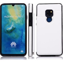 Bdt Shop Cüzdan Kılıf Huawei Mate 20 Kart Yuvaları Için Kickstand Pu Deri Çift (Yurt Dışından)