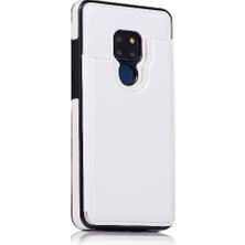 Bdt Shop Cüzdan Kılıf Huawei Mate 20 Kart Yuvaları Için Kickstand Pu Deri Çift (Yurt Dışından)