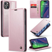 Bdt Shop Iphone 15 Için Flip Case Manyetik Cüzdan Çılgın At Pu Deri Kart (Yurt Dışından)