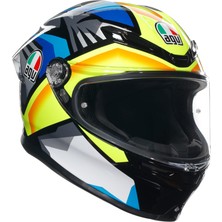 Agv K6 S Joan Black Blue Yellow Kapalı Kask