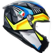 Agv K6 S Joan Black Blue Yellow Kapalı Kask