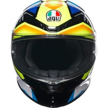 Agv K6 S Joan Black Blue Yellow Kapalı Kask