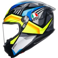 Agv K6 S Joan Black Blue Yellow Kapalı Kask