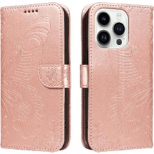 Bdt Shop Kredi Kartı Yuvası ile IPhone 14 Pro Için Flip Case Ayrılabilir El Kayışı (Yurt Dışından)