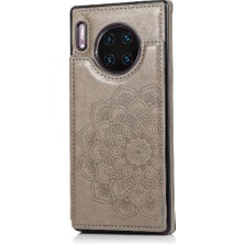 Bdt Shop Cüzdan Kart Tutucu Kılıf ile Huawei Mate 30 Desen Çiçek Çift Flip (Yurt Dışından)