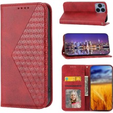 Bdt Shop Sony Xperia 1 V Cüzdan Için Flip Case El Kayışı Eşkenar Dörtgen Şekli Standı Günlük (Yurt Dışından)