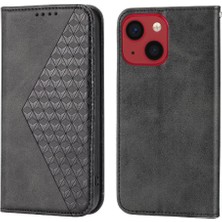 Bdt Shop IPhone 14 Için Flip Case Pro Eşkenar Dörtgen Şekli Standı Günlük Kullanım Cüzdan El Kayışı (Yurt Dışından)