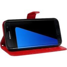 Bdt Shop Kredi Kartı Yuvası Yüksek Kaliteli Deri ile Samsung Galaxy S7 Için Flip Case (Yurt Dışından)