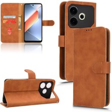 Bdt Shop Tecno Pova 6 Neo Pu Deri Yan Toka Cüzdan Kart Yuvaları Için Flip Case (Yurt Dışından)