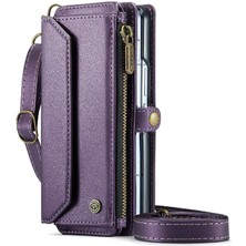 Bdt Shop Samsung Galaxy Z Için Crossbody Durumda Kat 6 5g Kılıf Cüzdan Rfıd Engelleme (Yurt Dışından)