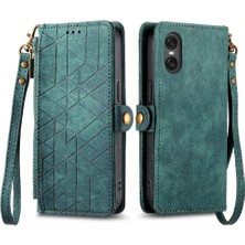 Bdt Shop Sony Xperia 10 Vı Cüzdan Için Flip Case Basit Iş Darbeye Deri (Yurt Dışından)