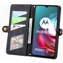 Bdt Shop Motorola Moto G30 Cüzdan Basit Iş Deri Kılıf Flip Case Için Flip Case (Yurt Dışından)