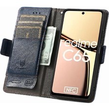 Bdt Shop Realme C65 Çok Renkli Ekleme Iş Cüzdan Çoklu Kart Için Flip Case (Yurt Dışından)