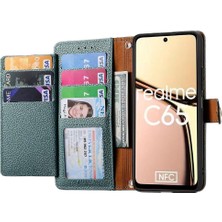 Bdt Shop Realme C65 Aşk Fermuar Cüzdan Deri Kılıf Için Flip Case Darbeye (Yurt Dışından)