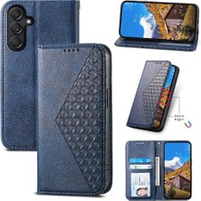 Bdt Shop Samsung Galaxy M55 Günlük Kullanım Için Flip Case Standı Cüzdan El Kayışı Eşkenar Dörtgen (Yurt Dışından)