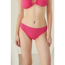Loya Fuşya Reps Basic Tek Alt Bikini