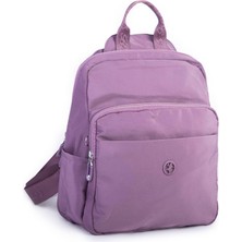 Nas Bag Kadın Çok Gözlü Su Geçirmez (Water Proof ) Ultra Hafif Sırt Çantası Mor