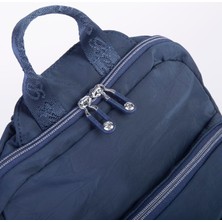 Nas Bag Kadın Çok Gözlü Su Geçirmez (Water Proof ) Ultra Hafif Sırt Çantası Lacivert
