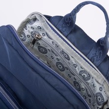 Nas Bag Kadın Çok Gözlü Su Geçirmez (Water Proof ) Ultra Hafif Sırt Çantası Lacivert