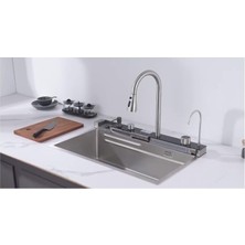 Gl General Glpr 7546 Dijital Premium Silver Inox Akıllı Şelale Eviye