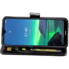 BDT Boutique Nokia 1.4 Kickstand Manyetik Kapatma Pu Deri Kart Tutucu Için Flip Case (Yurt Dışından)