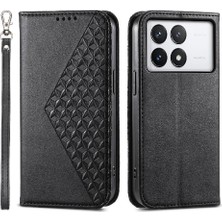 BDT Boutique Xiaomi Poco X6 Pro 5g Eşkenar Dörtgen Şekli Cüzdan Standı Günlük Kullanım Için Flip Case (Yurt Dışından)