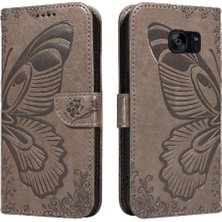 BDT Boutique Kredi Kartı Yuvası Yüksek Kaliteli Deri ile Samsung Galaxy S7 Için Flip Case (Yurt Dışından)