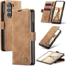 BDT Boutique Samsung Galaxy Z Için Flip Case Fold 6 5g Kılıf Kart Yuvası Kickstand Manyetik (Yurt Dışından)