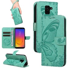 BDT Boutique Samsung Galaxy J6 2018 Için Flip Case Ayrılabilir El Kayışı Kabartmalı Yüksek (Yurt Dışından)