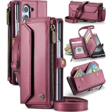 BDT Boutique Samsung Galaxy Z Için Crossbody Durumda Kat 6 5g Kılıf Cüzdan Rfıd Engelleme (Yurt Dışından)