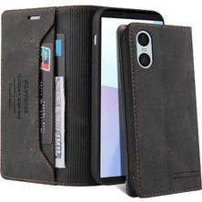 BDT Boutique Sony Xperia 10 Vı Premium Deri Premium Deri Iki Için Flip Case (Yurt Dışından)