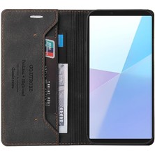 BDT Boutique Sony Xperia 10 Vı Premium Deri Premium Deri Iki Için Flip Case (Yurt Dışından)