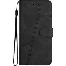 BDT Boutique Xiaomi 13 Lite Için Flip Case Tam Koruma Bilek Kayışı Flip Folio Kart (Yurt Dışından)