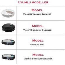 Xiaomi Viomi V2 Pro Uyumlu Robot Süpürge Yenileme Seti - Fırça, Filtre, Mop