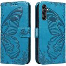 BDT Boutique Samsung Galaxy A35 5g Için Flip Case Kredi Kartı Yuvası ile Kabartmalı Yüksek (Yurt Dışından)