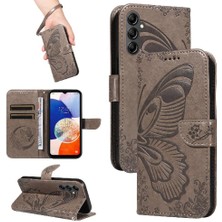 BDT Boutique Samsung Galaxy A35 5g Için Flip Case Kredi Kartı Yuvası ile Kabartmalı Yüksek (Yurt Dışından)