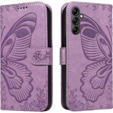 BDT Boutique Samsung Galaxy A35 5g Için Flip Case Kredi Kartı Yuvası ile Kabartmalı Yüksek (Yurt Dışından)