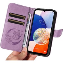 BDT Boutique Samsung Galaxy A35 5g Için Flip Case Kredi Kartı Yuvası ile Kabartmalı Yüksek (Yurt Dışından)