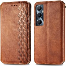 BDT Boutique Realme C65 Için Flip Case Moda Tasarım Deri Kılıf Kapak Kapak Cüzdan (Yurt Dışından)