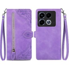 BDT Boutique Infinix Not 40 Çok Renkli Çoklu Kart Yuvası Flip Fermuar Için Flip Case (Yurt Dışından)