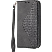 BDT Boutique IPhone 12 Cüzdan Günlük Kullanım Için Flip Case El Kayışı Standı Eşkenar Dörtgen Şekli (Yurt Dışından)