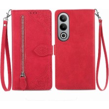 BDT Boutique Oneplus Nord Ce4 Çok Renkli Flip Fermuar Tarzı Cüzdan Yuvası Için Flip Case (Yurt Dışından)