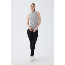 Almila Balıkçı Yaka Sıfır Kol Kadın Body T-Shirt 2045