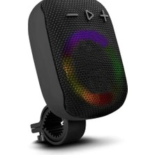 Motor ve Bisiklet Için Taşınabilir Rgb Bluetooth Hoparlör Fm Radyo Su Geçirmez USB Mp3 Gidonn Aparatlı