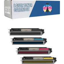 PowPrint Hp 126A-CE310A CE865A - CE866A Cmyk 1 Set Muadil Toner