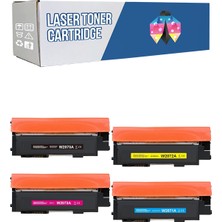 PowPrint Hp 117A-W2070A Laser Mfp 179FWG Çipli Cmyk 1 Set  Muadil Toner