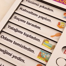 Macco Toys Sorumluluklarım Görev Panosu Eğitici Ahşap Oyuncak